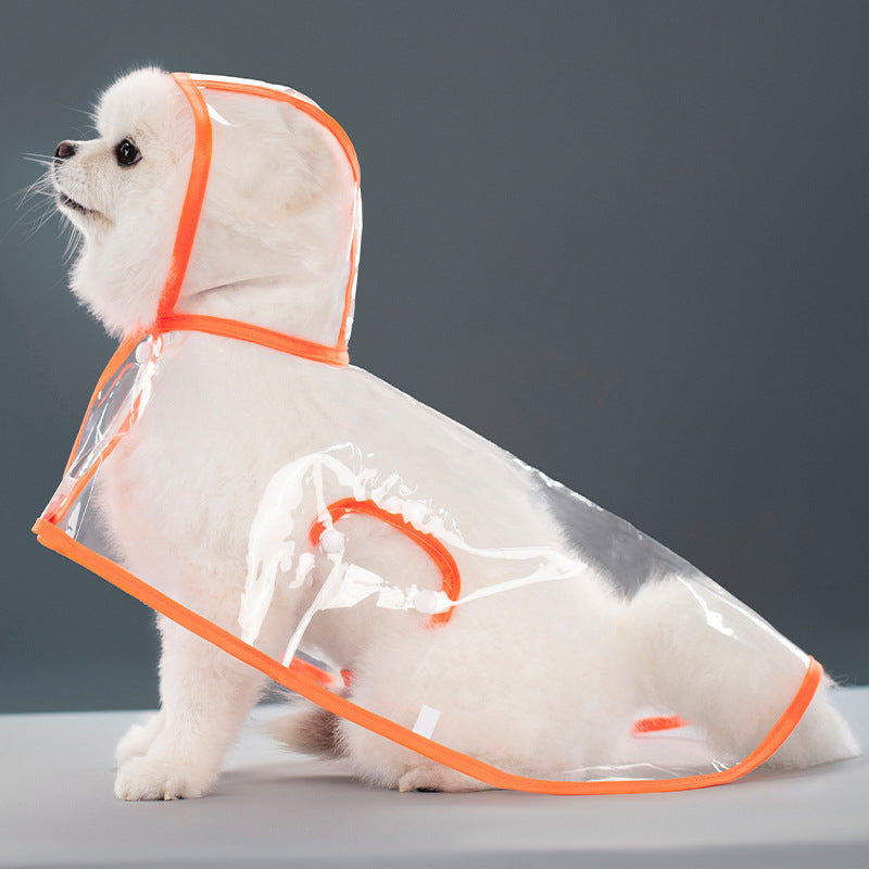 Fournitures pour animaux de compagnie Chien Imperméable en plastique transparent Snooze