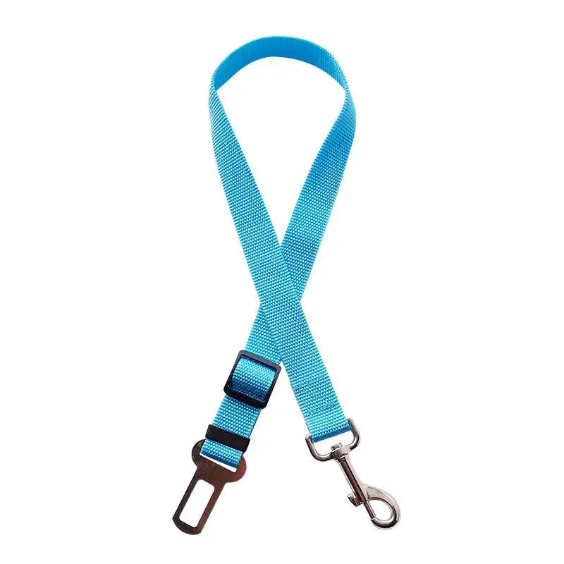 Ceinture de sécurité pour chiens bleue ciel